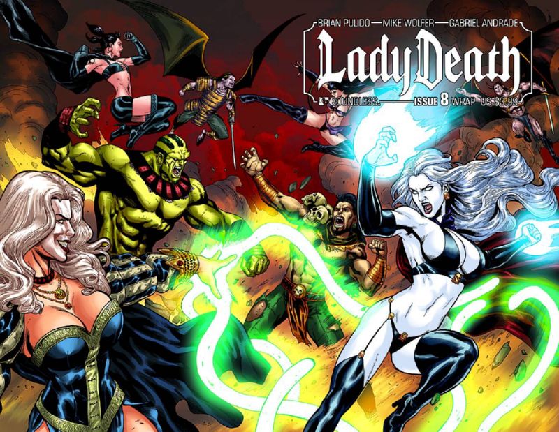LADY DEATH (ONGOING) #8 WRAP CVR (MR)