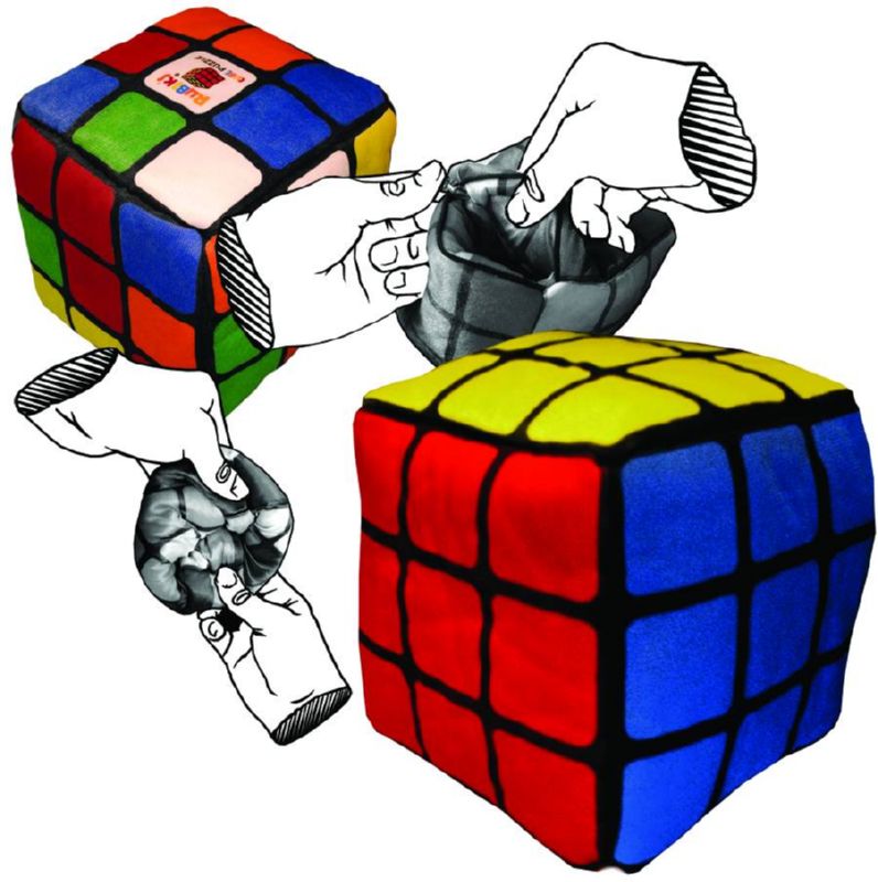 RUBIKS CUBE REVERSIBLE PLUSH