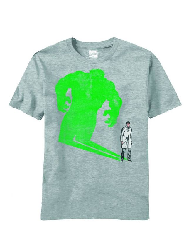 HULK HAPPNIN CAPTAIN PX HEATHER GREY T-SHIRT LG