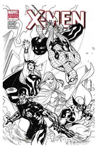 X-MEN #7 DODSON Inked/Sketched Variant