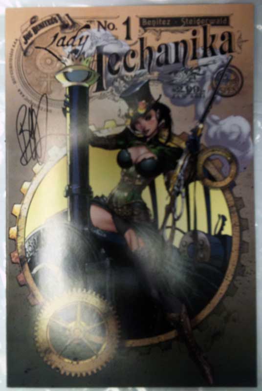 LADY MECHANIKA #1 CVR B CAMPBELL Signed by Benitez