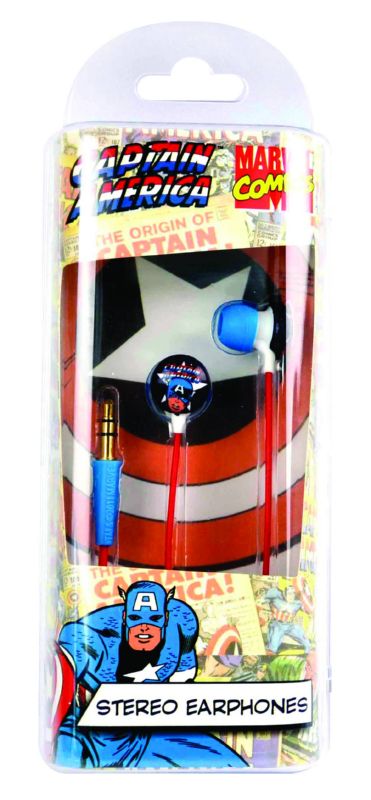 CAPTAIN AMERICA STEREO EARBUDS