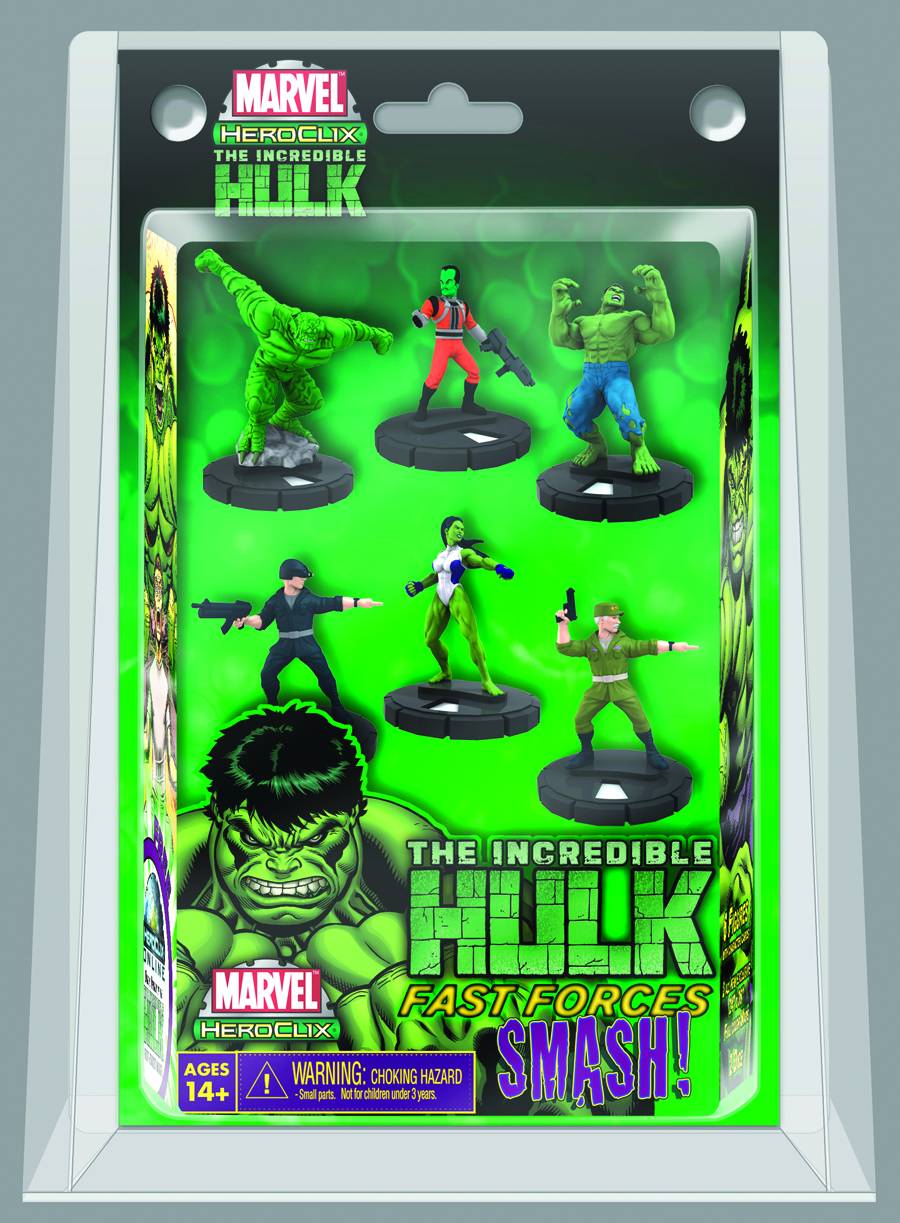 MARVEL HEROCLIX INCREDIBLE HULK FAST FORCES 6 PACK