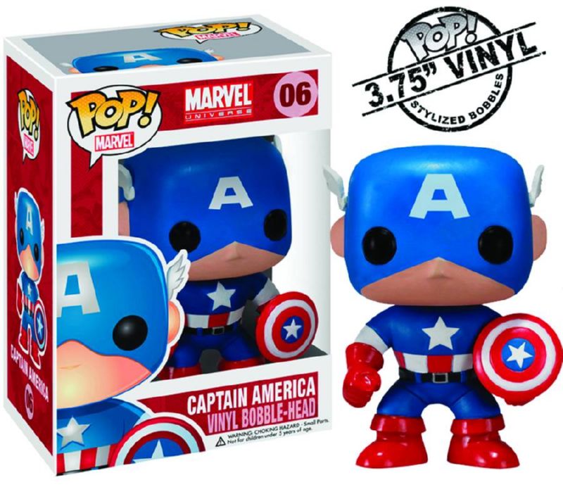 POP MARVEL CAPTAIN AMERICA VINYL FIGURE