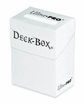 ULTRA PRO DECK BOX: SOLID WHITE