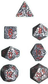 CHESSEX Granite Speckled Polyhedral 7-Die set