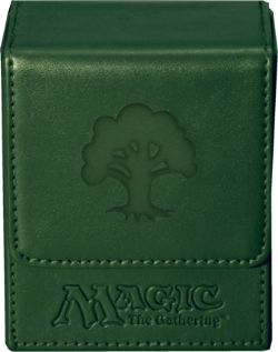 MAGIC THE GATHERING GREEN MANA FLIP DECK BOX