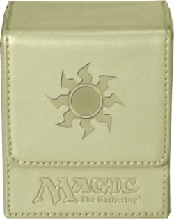 MAGIC THE GATHERING WHITE MANA FLIP DECK BOX