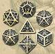 DWARVEN DICE SET YELLOW & BLACK