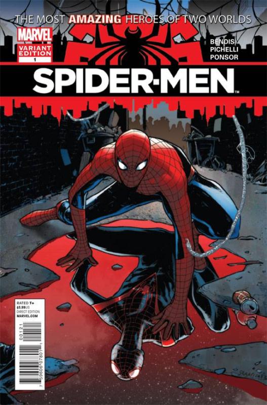 SPIDER-MEN #1 (OF 5) PICHELLI 1:100 VARIANT