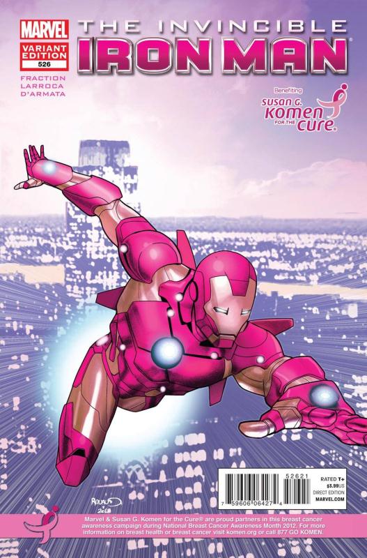 INVINCIBLE IRON MAN #526 KOMEN VARIANT