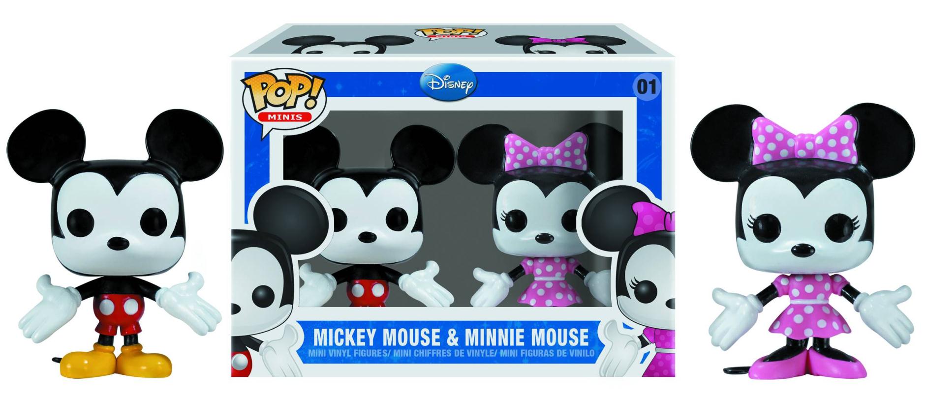 MINI POP FIGURES MICKEY AND MINNIE MOUSE