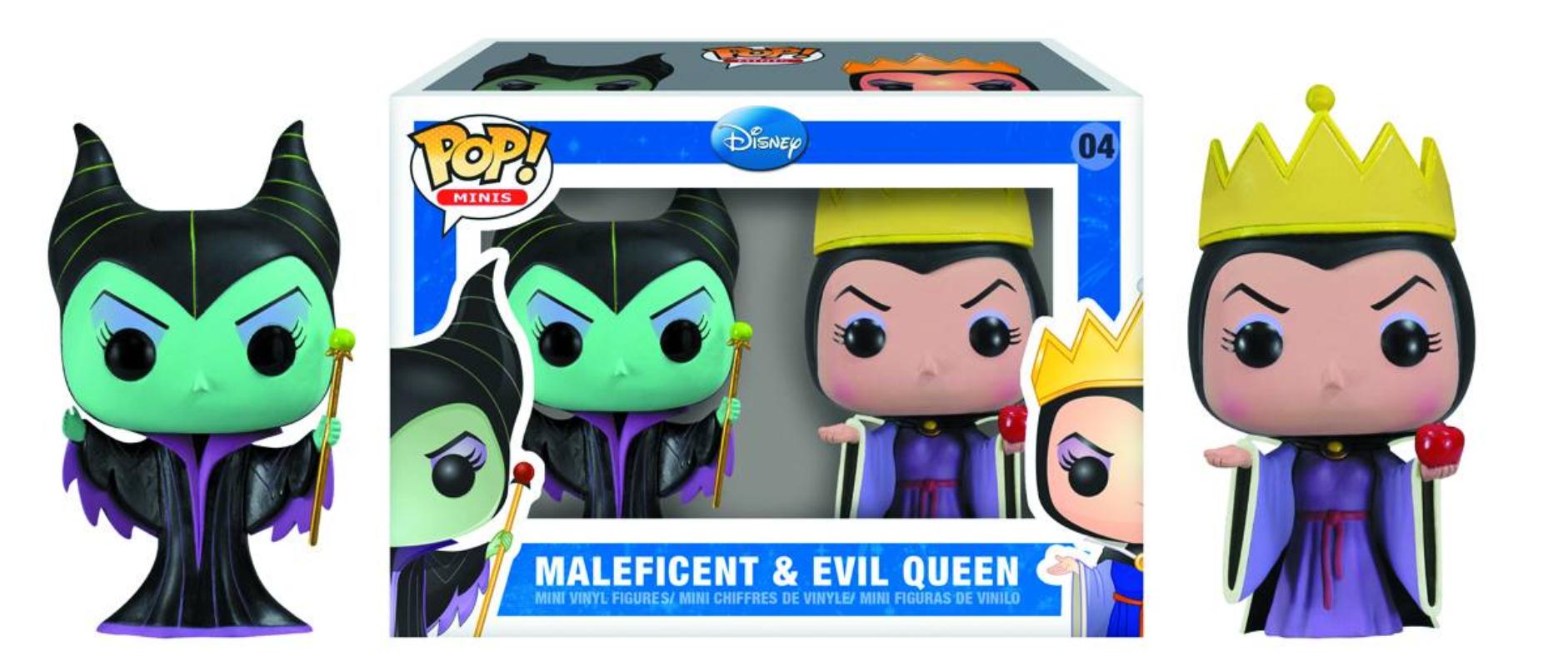 MINI POP FIGURES MALEFICENT AND EVIL QUEEN