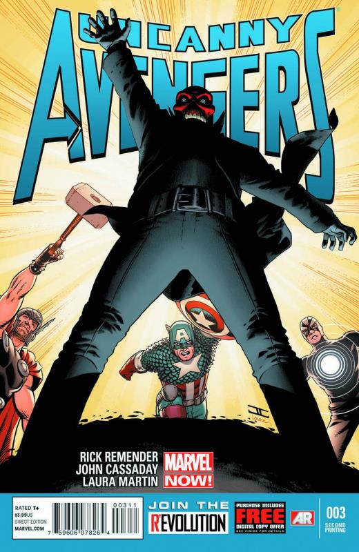 UNCANNY AVENGERS #3 2ND PTG CASSADAY VARIANT NOW