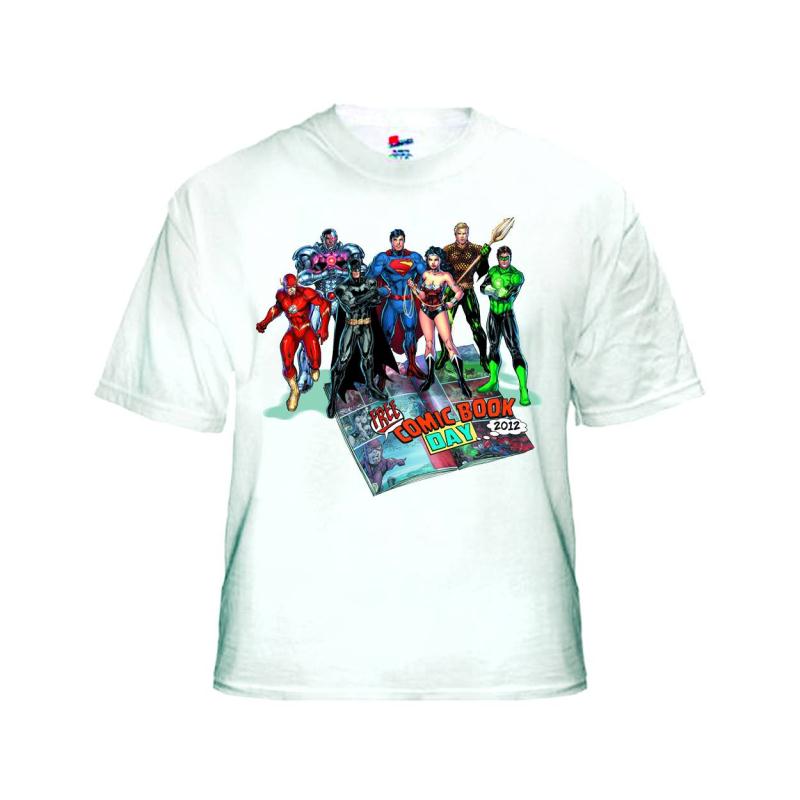 FCBD 2012 COMM ARTIST JIM LEE WHITE T-SHIRT SM