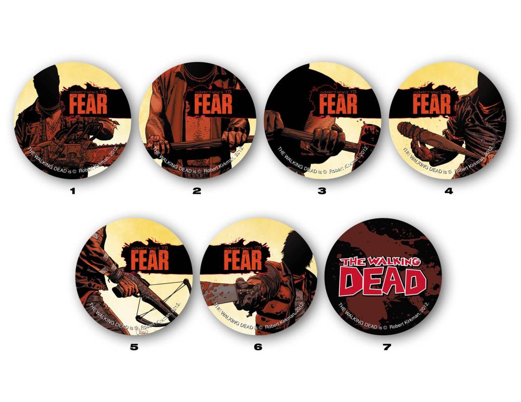 WALKING DEAD PROMO PINS