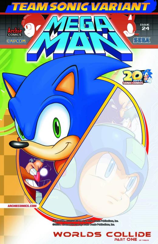 MEGA MAN #24 TEAM SONIC VARIANT CVR