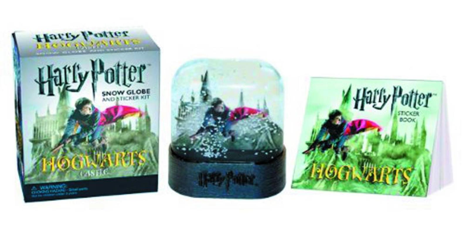 HARRY POTTER HOGWARTS CASTLE SNOW GLOBE & STICKER KIT