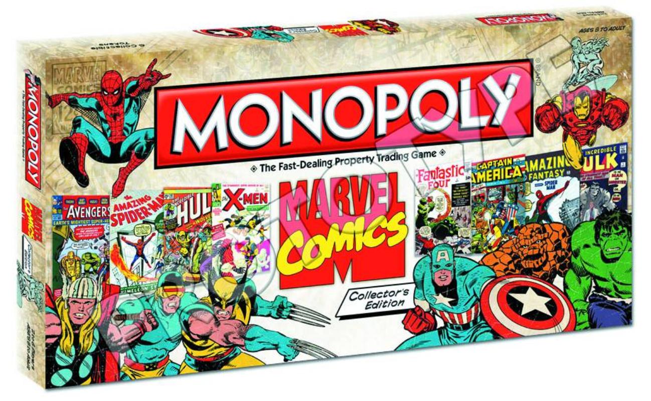 MARVEL COMICS COLLECTORS ED MONOPOLY