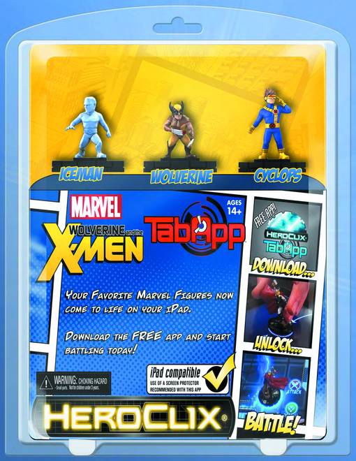 MARVEL HEROCLIX WOLVERINE & X-MEN TAB APP PACK