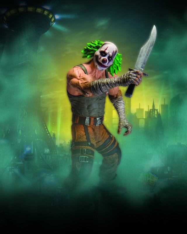 BATMAN ARKHAM CITY SER 3 CLOWN THUG W KNIFE AF