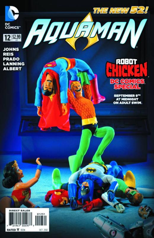 AQUAMAN #12 ROBOT CHICKEN VARIANT ED