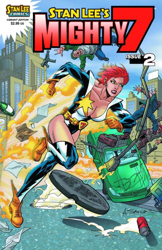 STAN LEES MIGHTY 7 #2 SAVIUK VARIANT CVR