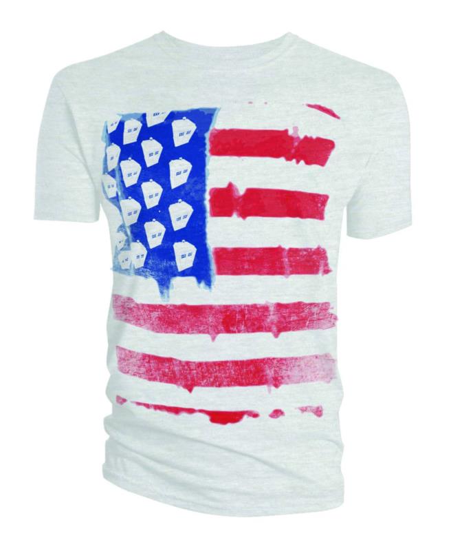 DOCTOR WHO STARS AND STRIPES T-SHIRT LG