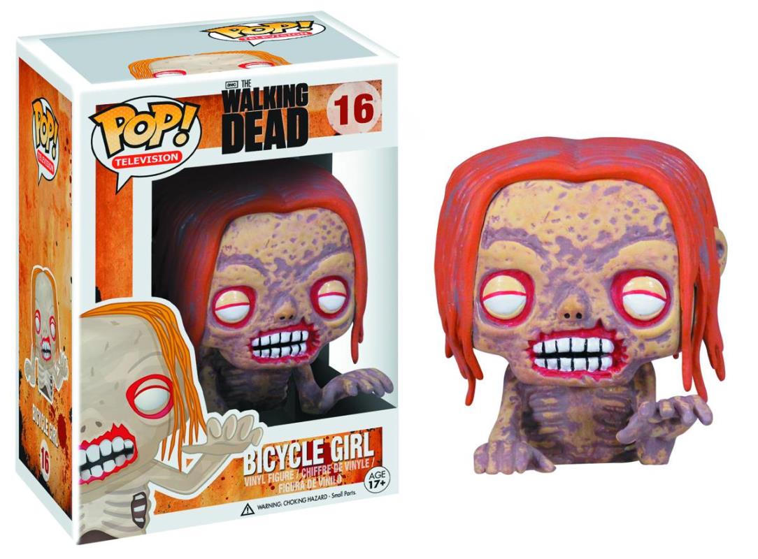 POP WALKING DEAD BICYCLE GIRL ZOMBIE VINYL FIGURE