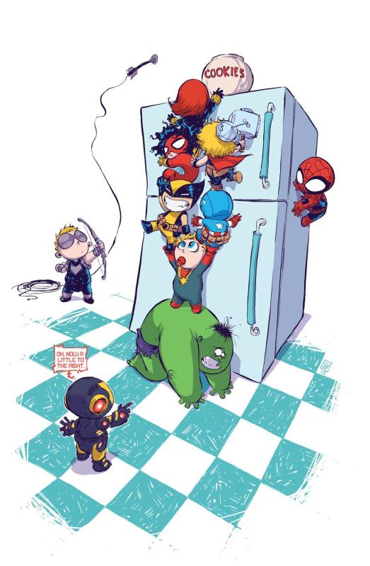 AVENGERS #1 YOUNG BABY VARIANT NOW