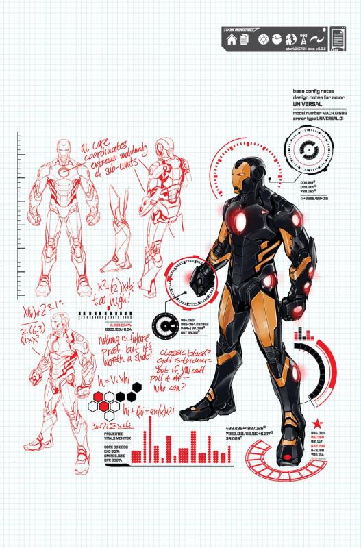 IRON MAN #1 PAGULAYAN 1:25 DESIGN VARIANT NOW