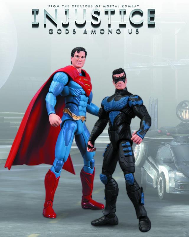 INJUSTICE NIGHTWING VS SUPERMAN 2 PACK AF