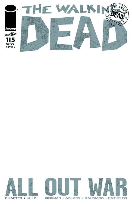 WALKING DEAD #115 CVR L BLANK (MR)