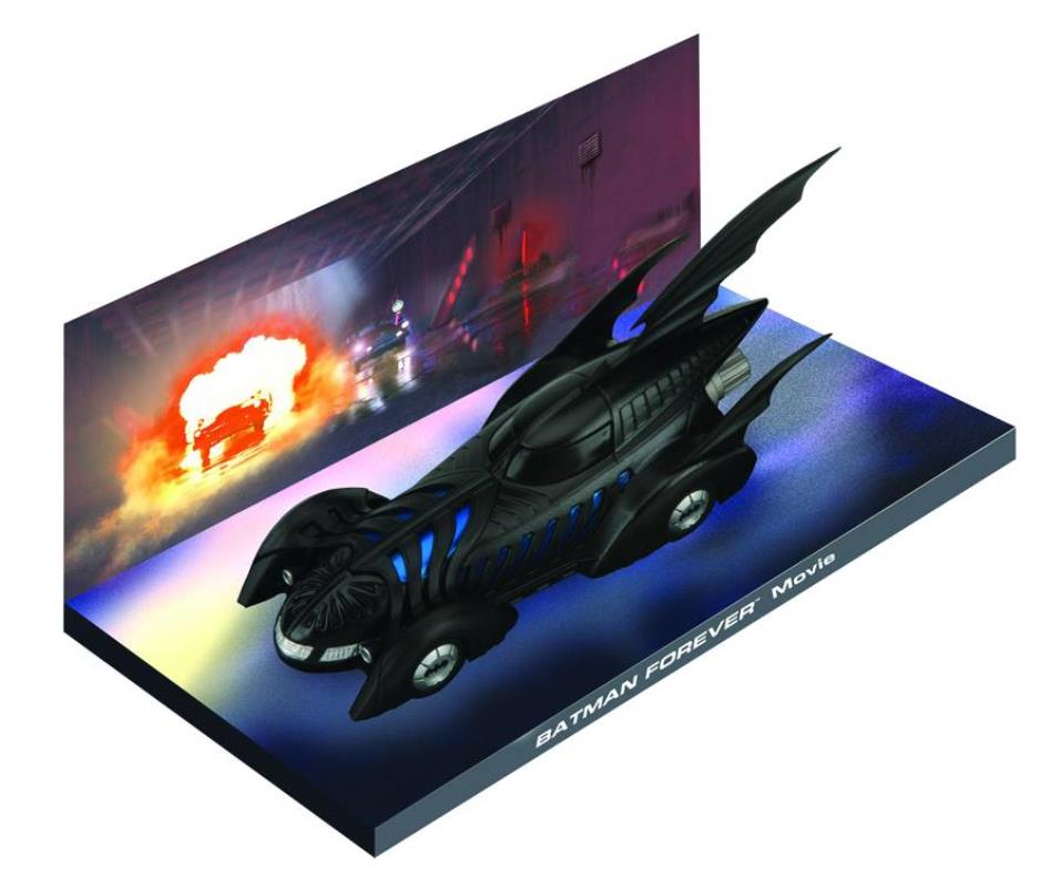 DC BATMAN AUTOMOBILIA FIG COLL MAG #4 BATMAN FOREVER MOVIE BATMOBILE