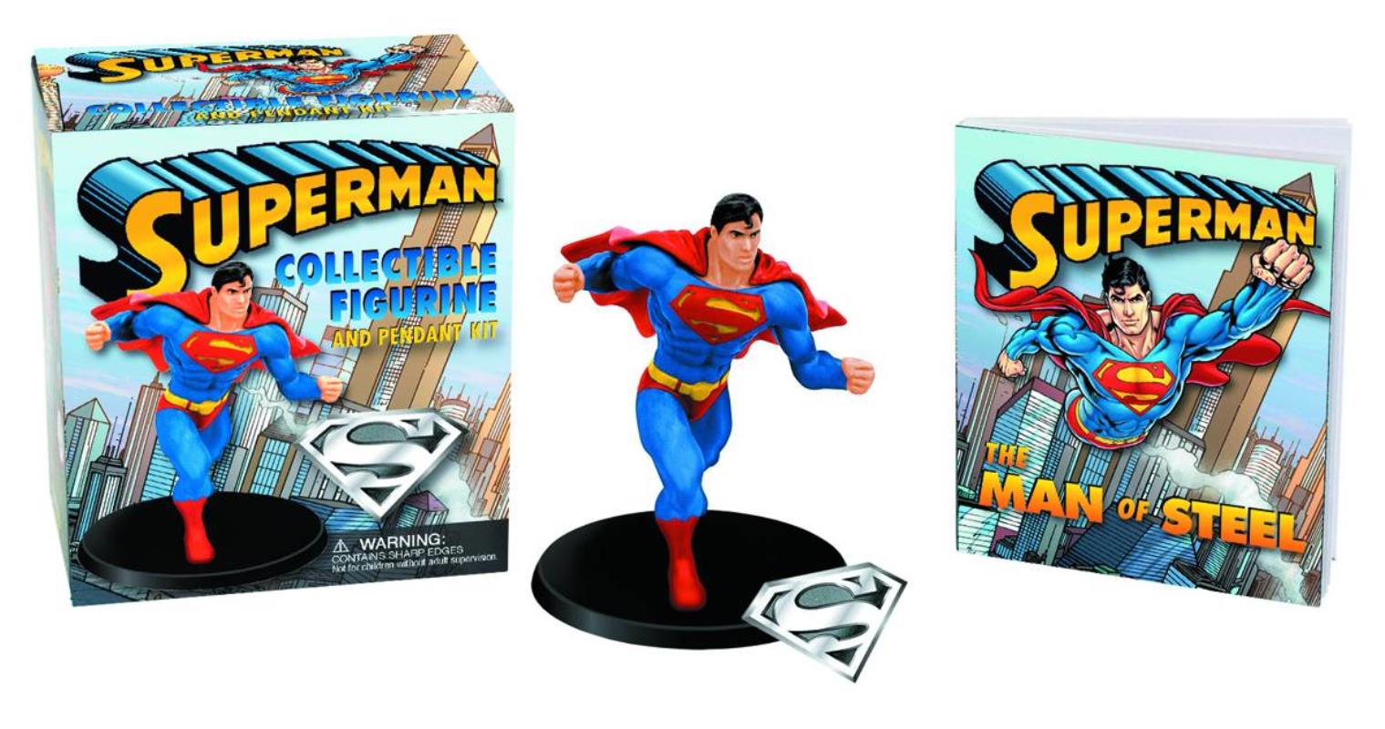 SUPERMAN COLLECTIBLE FIGURINE & PENDANT KIT