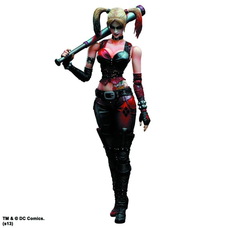 BATMAN ARKHAM CITY PLAY ARTS KAI HARLEY QUINN AF