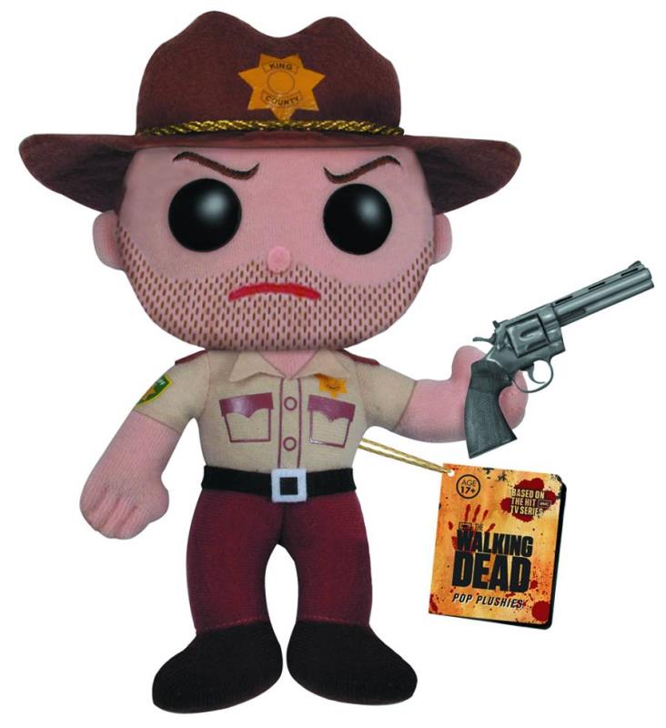 WALKING DEAD RICK GRIMES 7 INCH PLUSH