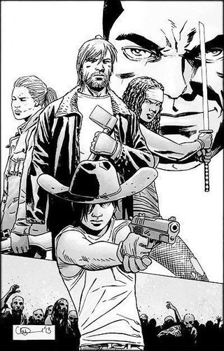 WALKING DEAD #115 MIDNIGHT RELEASE B&W VARIANT (MR)