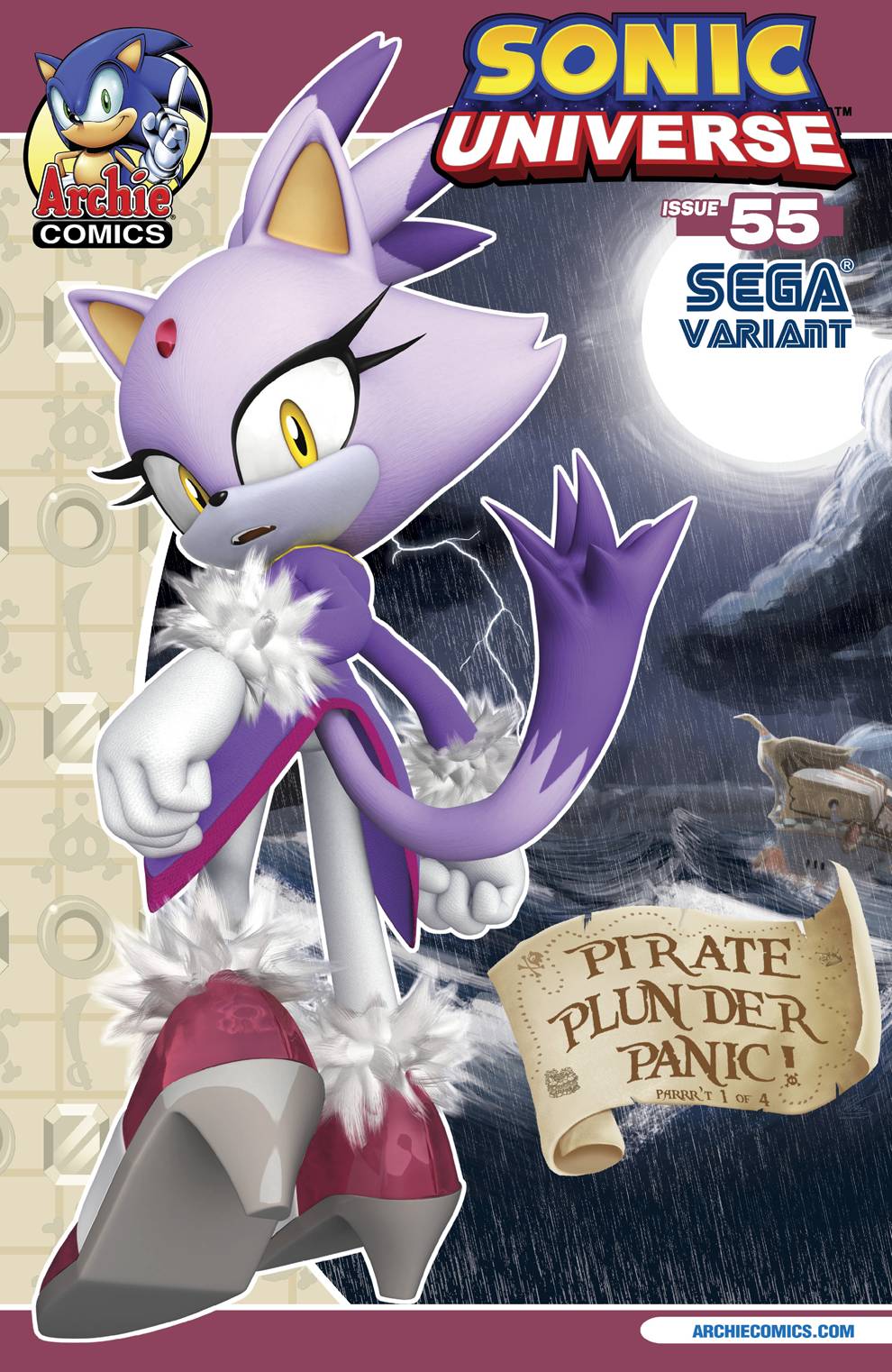 SONIC UNIVERSE #55 SEGA VARIANT CVR