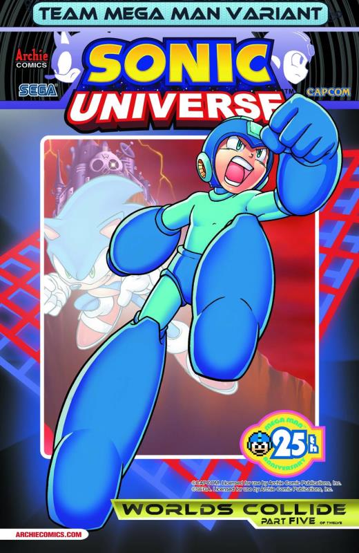 SONIC UNIVERSE #52 TEAM MEGA MAN VARIANT CVR