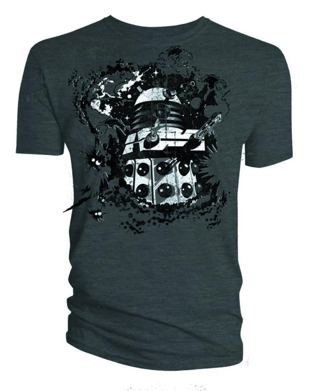 DW DALEK NEMESIS PX CHARCOAL T-SHIRT MED