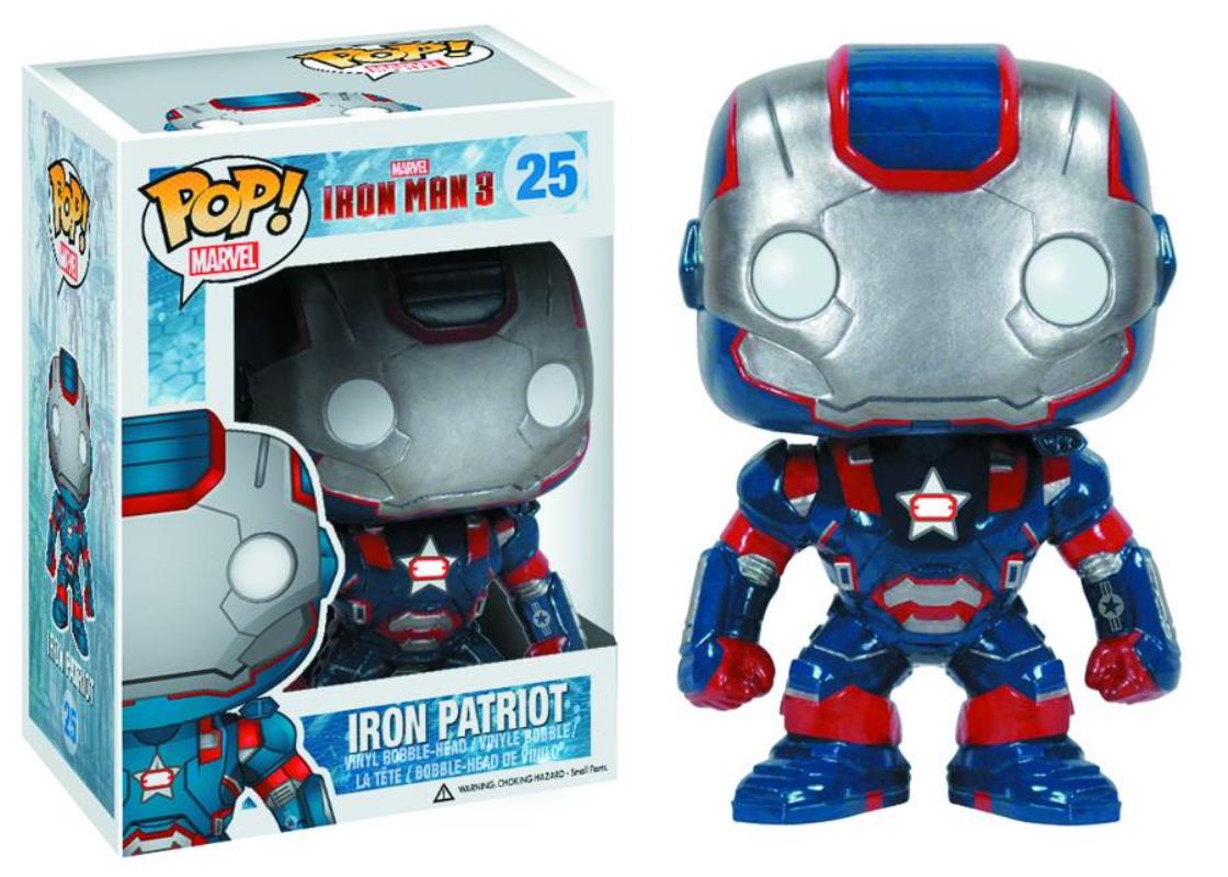 POP IRON MAN 3 IRON PATRIOT VINYL FIGURE