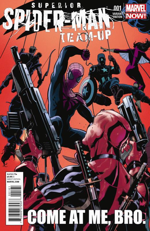 SUPERIOR SPIDER-MAN TEAM UP #1 PARTY VARIANT NOW