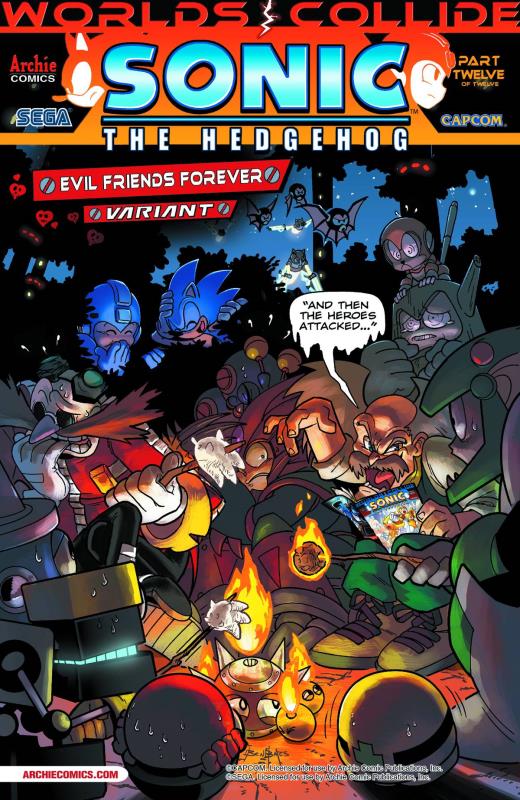 SONIC THE HEDGEHOG #251 EVIL FRIENDS FOREVER VARIANT CVR