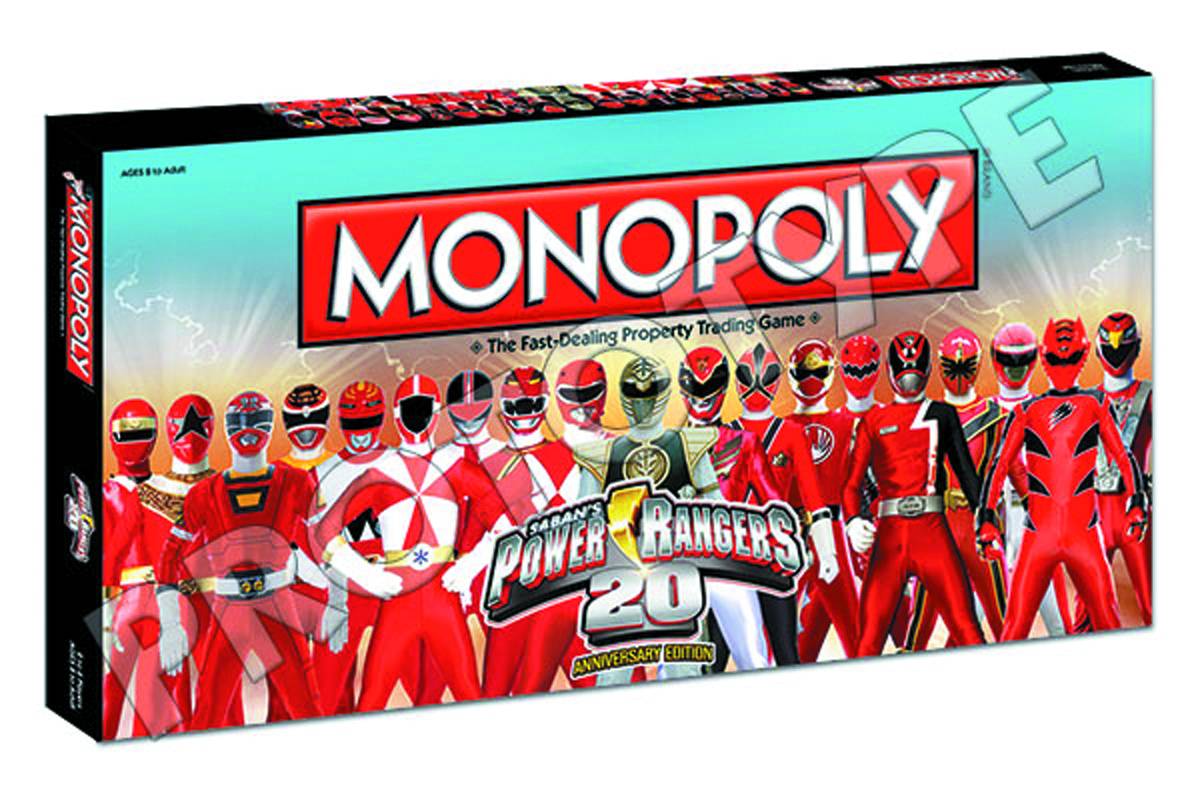 POWER RANGERS 20TH ANNIVERSARY MONOPOLY