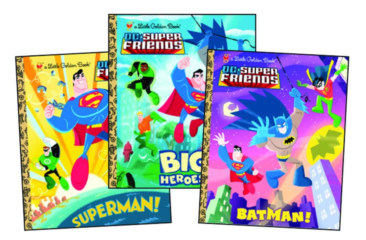 DC SUPER HEROES GOLDEN BOOK BUNDLE