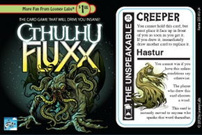 Cthulhu Fluxx - The Unspeakable Hastur Creeper Promo Card