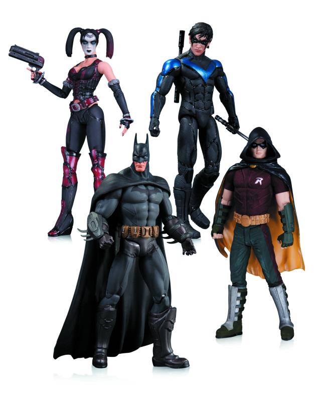 HARLEY QUINN BATMAN NIGHTWING ROBIN ACTION FIGURE 4 PACK