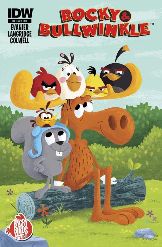 ROCKY & BULLWINKLE #4 (OF 4) SUBSCRIPTION VARIANT ANGRY BIRDS