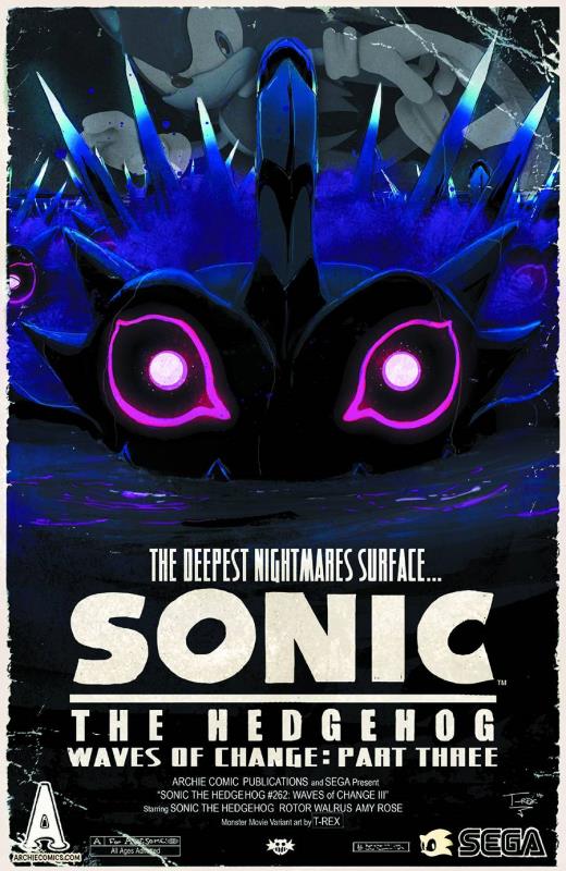 SONIC THE HEDGEHOG #262 MONSTER MOVIE VARIANT CVR